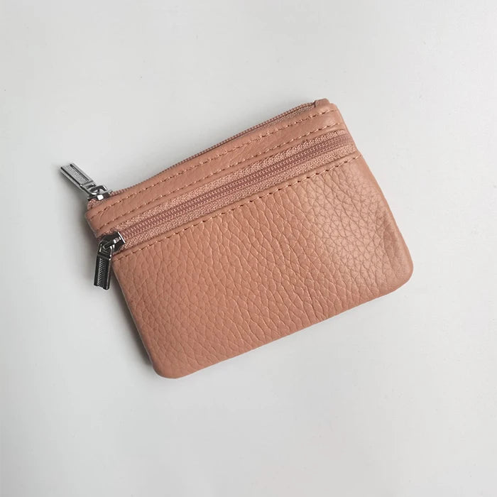Kawaii Custom Leather Coin Purse πβ¨ | Adorable Personalized Key Ring Wallet π | Mini Cowhide Card Holder for Cute Gifting π
