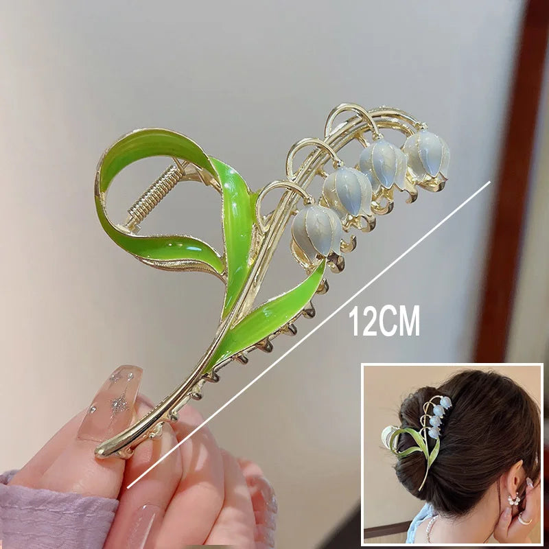 πΈβ¨ Sweet Floral Durian Hair Claw Clip - Adorable Ponytail Grabber for Trendy Girls! πΌπ