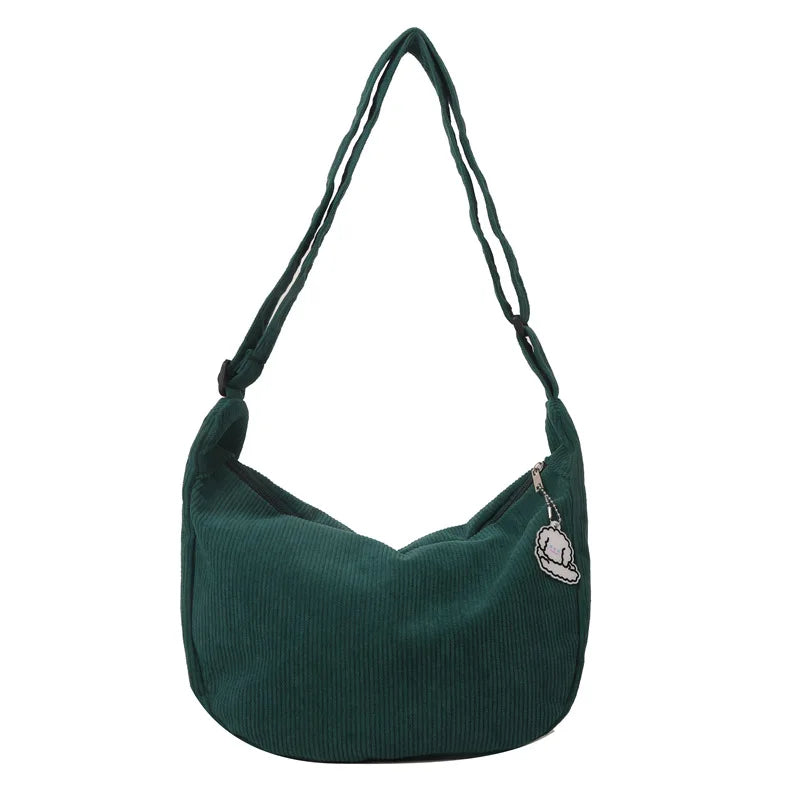 Charming Corduroy Cutie πβ¨ - Adorable Shoulder Bag for Trendy Girls! ππ - Pixie Quill