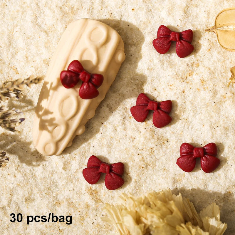Cute Kawaii 3D Bear Bow Nail Art Charms β¨π - 30pcs Macaron Matte Resin Decorations for DIY Nail Designs! π
π»
