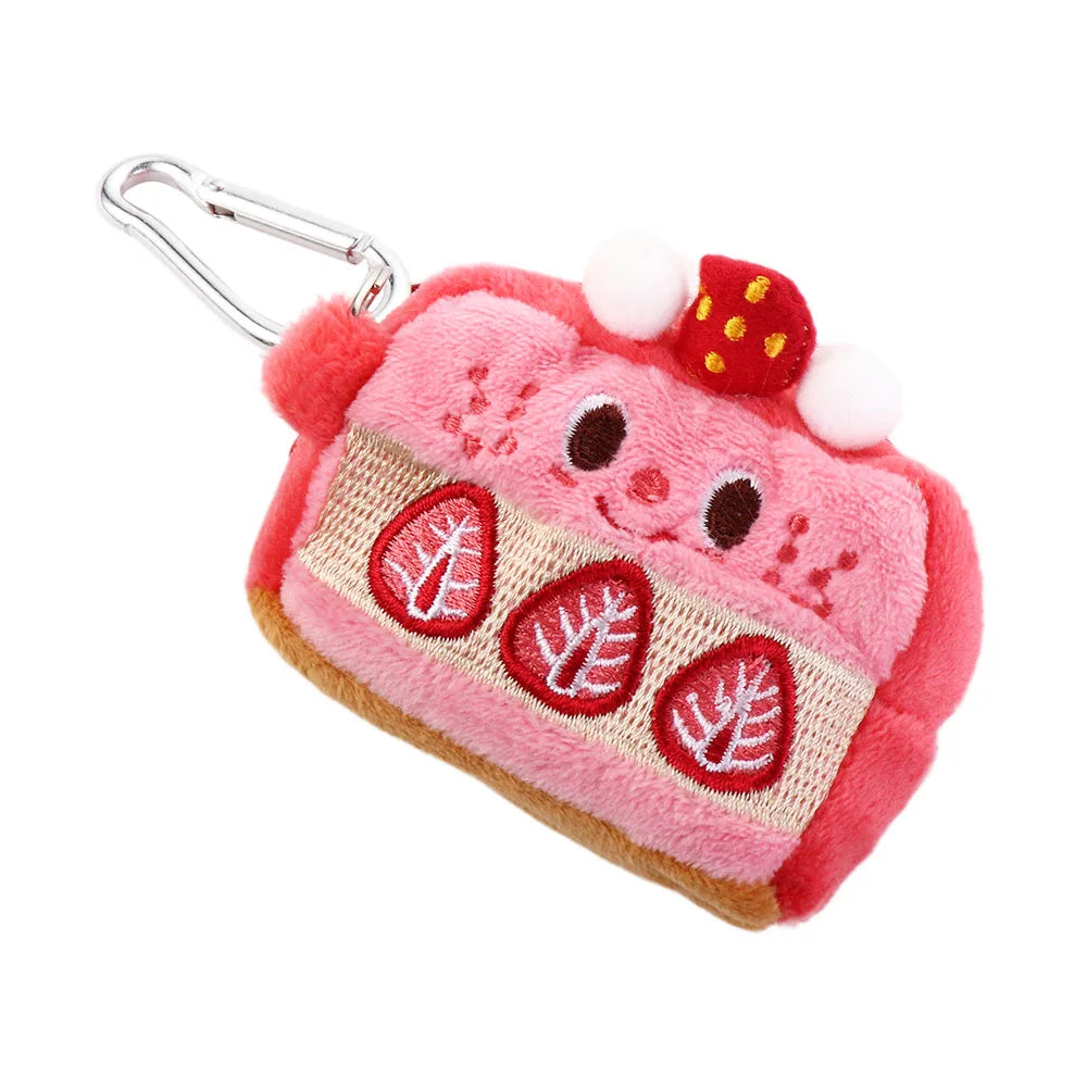 π Adorable Rice Ball Zipper Coin Purse π Plush Wallet with Lanyard - Cute Storage for Small Treasures! π