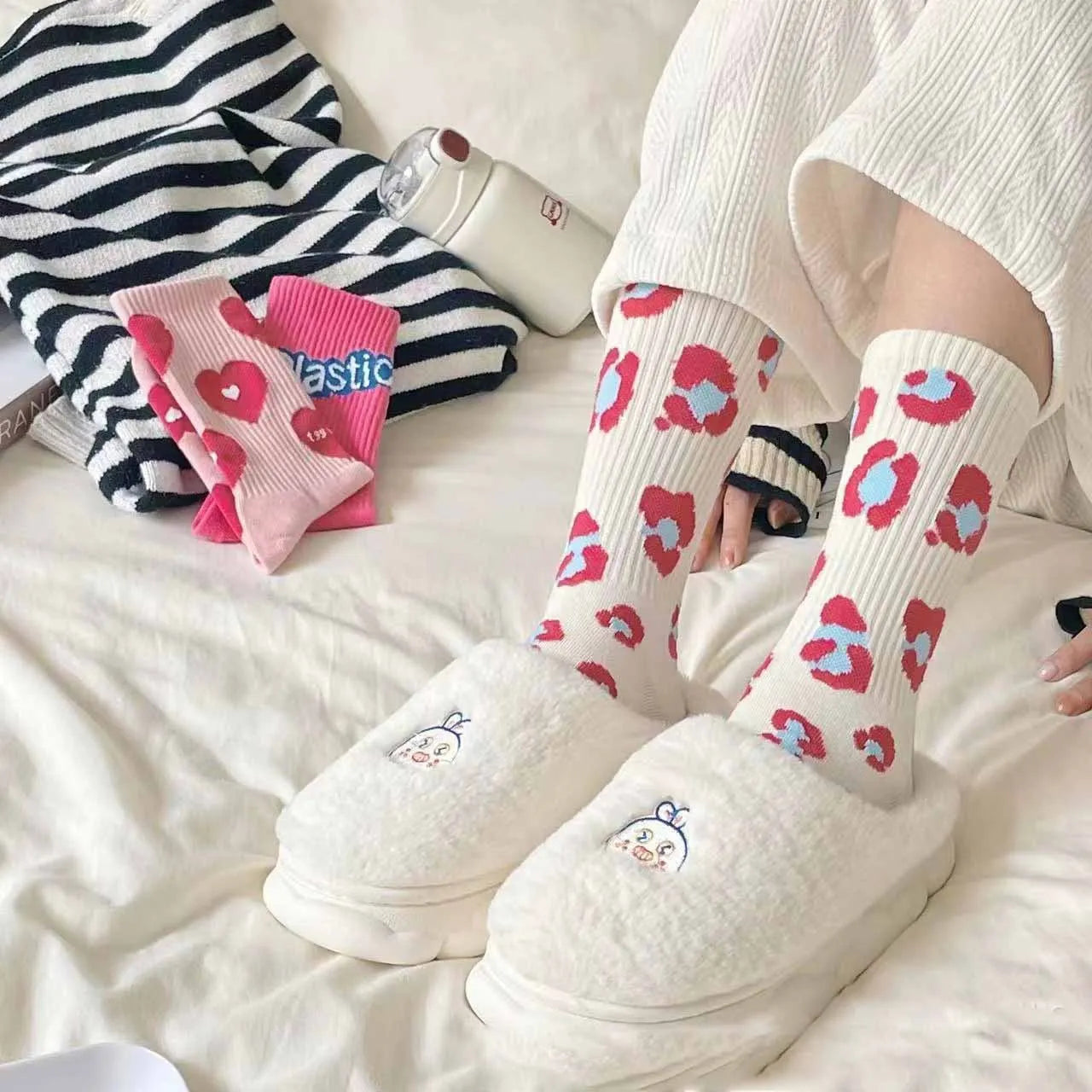 π Sweet Strawberry Delight Socks π¬ | Fun Harajuku Style for Happy Feet | Cute Cotton Treats ππ