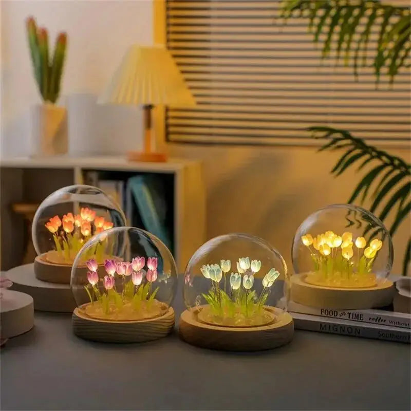 Kawaii Tulip LED Night Light π·β¨ | Handmade DIY Table Lamp for Cozy Bedrooms & Adorable Gift Ideas ππ