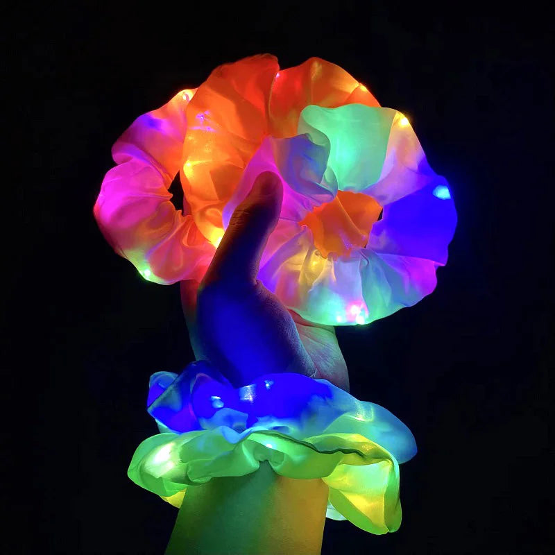 ✨ Sparkle & Shine LED Scrunchies 🎉 - Perfect Hair Accessory for Parties & Celebrations! 🌈💖