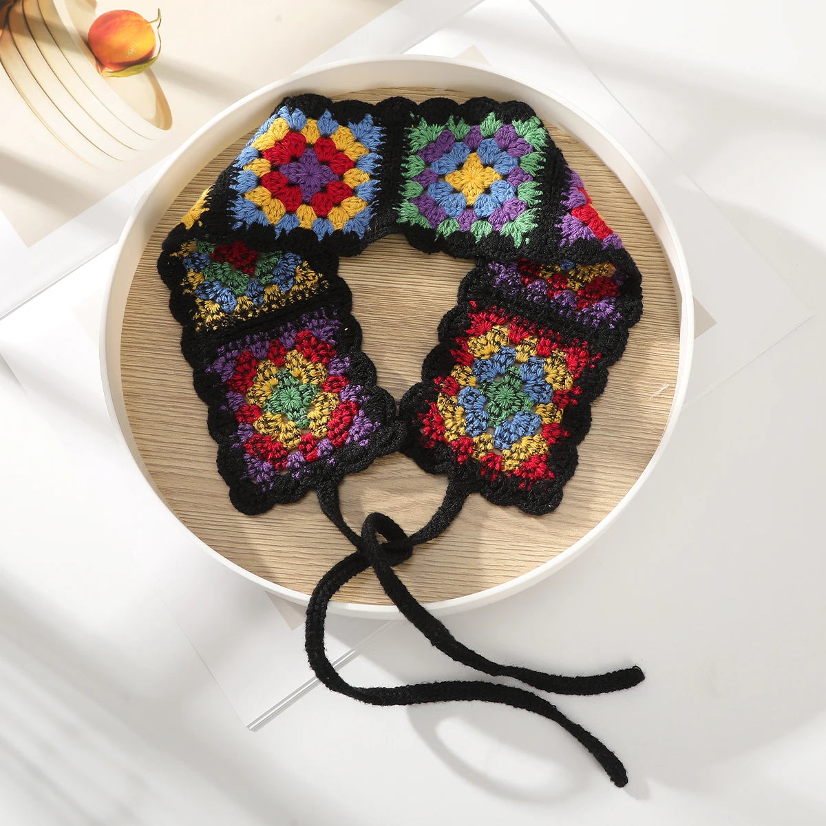 Kawaii Boho Flower Crochet Headband ๐ธโจ Vintage Turban Hair Scarf for Women - Fashionable Accessory for Every Season!