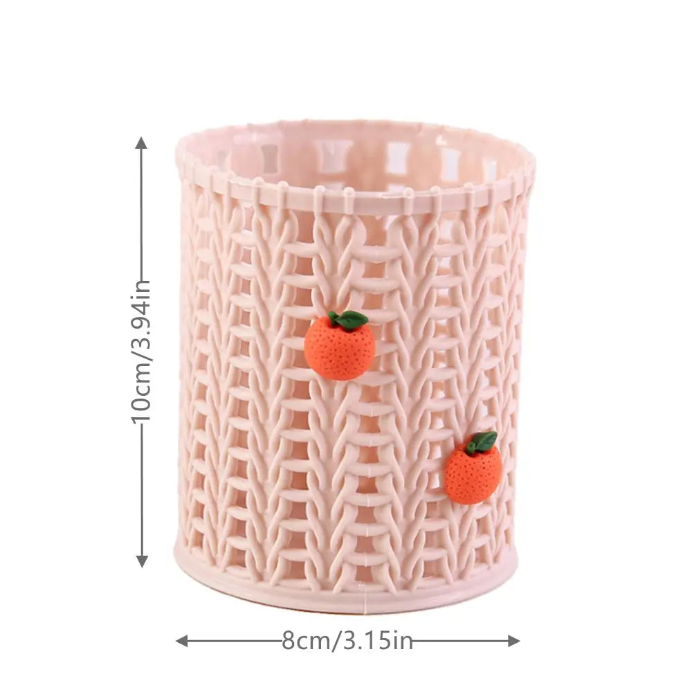 Kawaii Cartoon Vine Pen Holder πΏβ¨ Cute Makeup Brush & Stationery Organizer for Students π¨ποΈ