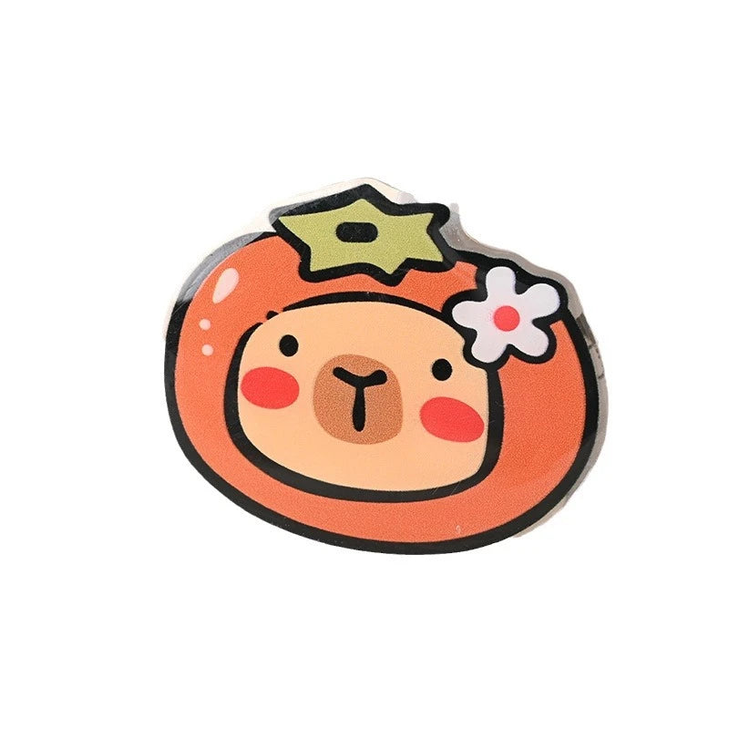 Adorable Capybara Grip Tok πΈπΉ - Cute Flower Phone Stand & Holder for iPhone & Samsung! - Pixie Quill