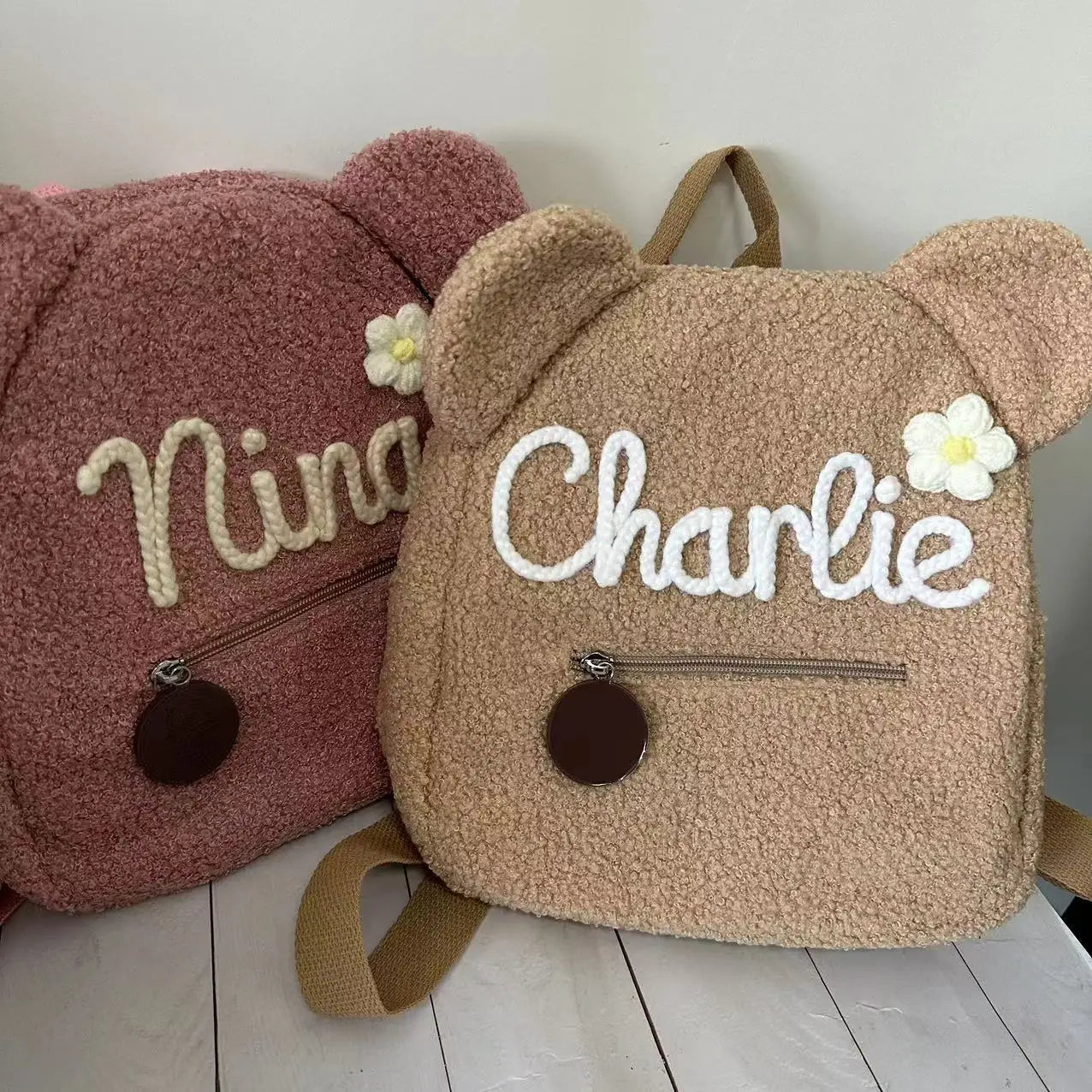 Personalized Kawaii Teddy Bear Backpack π§Έβ¨ - Custom Embroidered Kids' School Bag π - Perfect for Birthdays & Children's Day Gifts! ππ