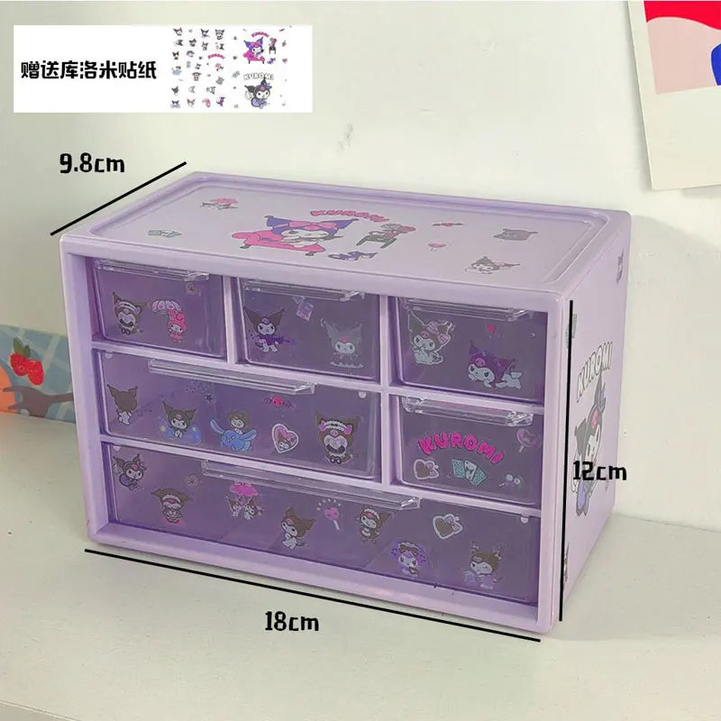 Kawaii Stackable & Foldable Desk Organizer πΈβ¨ | Cute Yiwi Stationery Holder for Students and Offices! ποΈπ