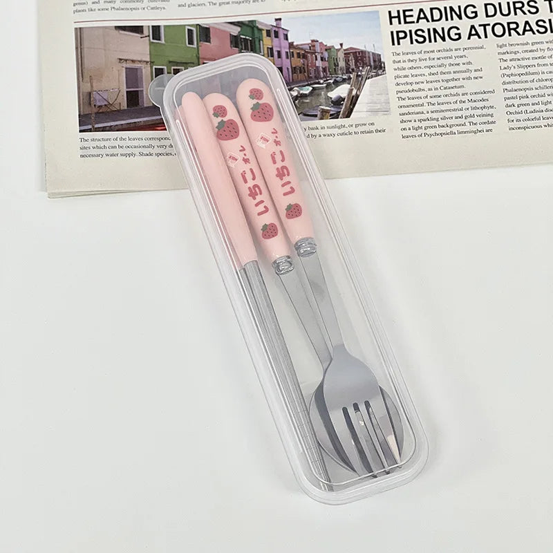 π° Adorable Stainless Steel Noodle Haven π - Portable Bento Bowl with Handle for Happy Lunches! - Pixie Quill
