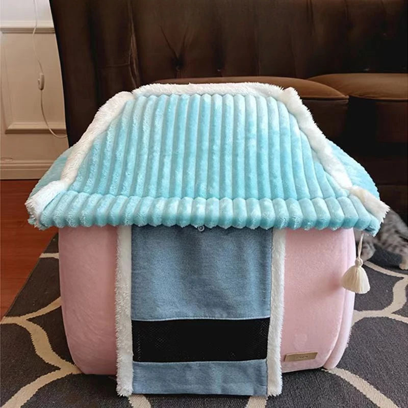 Kawaii Cozy Foldable Pet Winter Haven π‘π