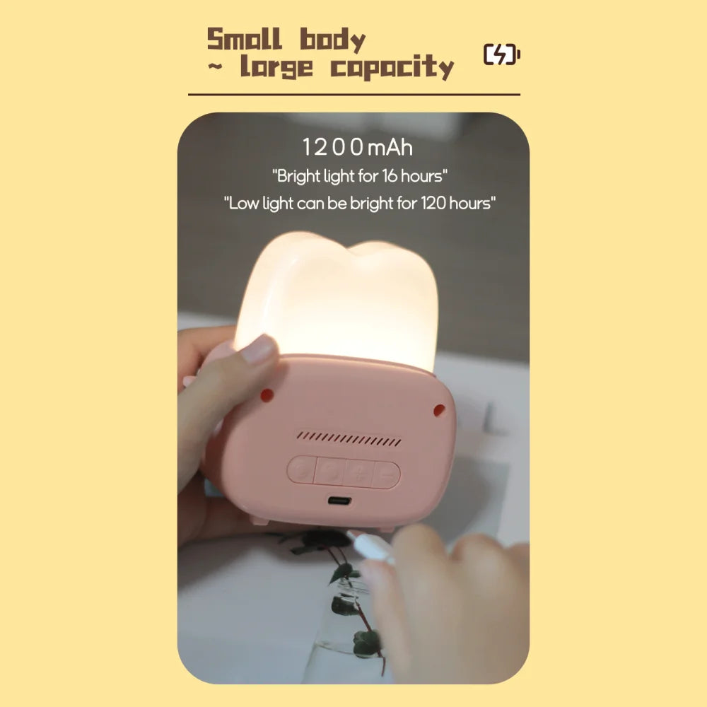 Kawaii LED Toaster Alarm Clock 🍞⏰ - Cute Cartoon Night Light with Timer Function for Whimsical Bedside Decor ✨🌙