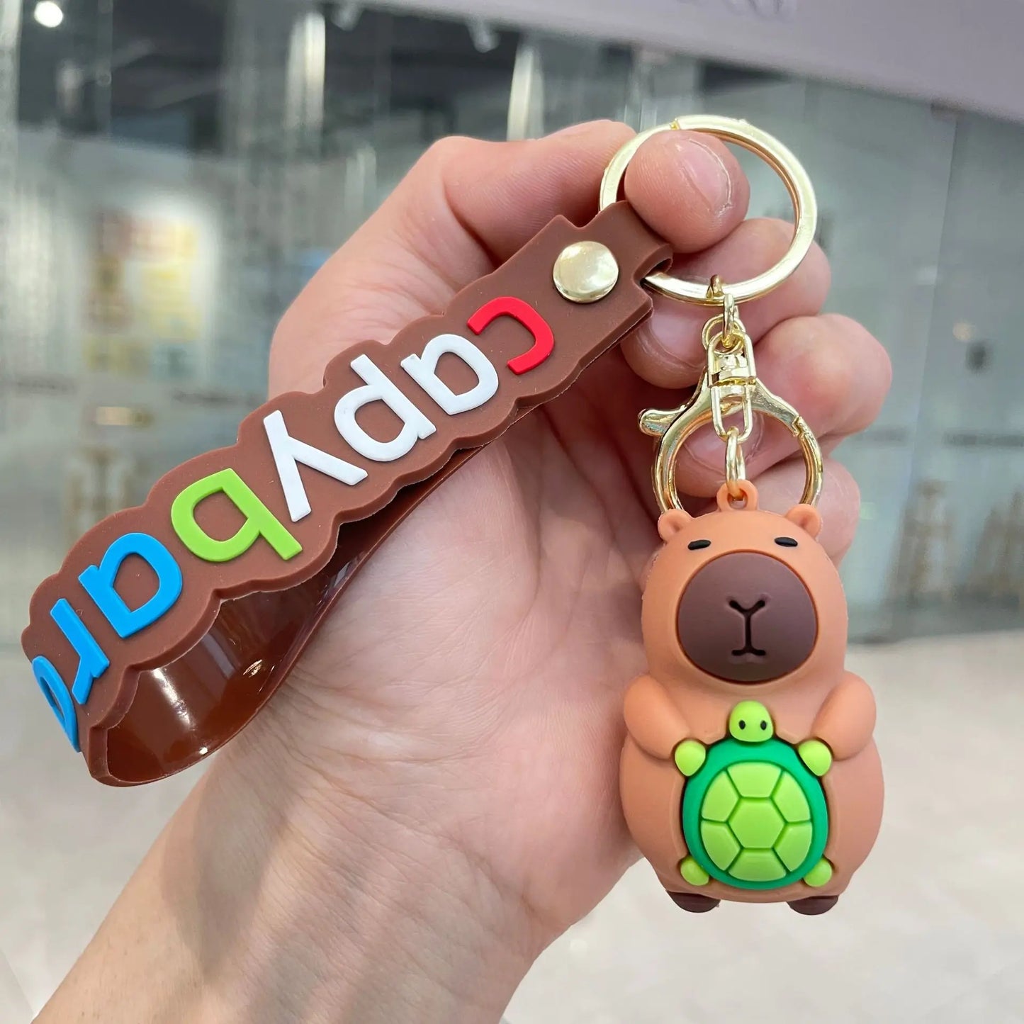 Kawaii Capybara PVC Keychain πΎβ¨ Cute Party Gift for Kids - Perfect for Christmas ππ