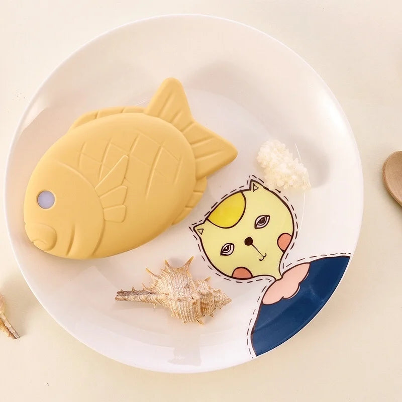 Kawaii Fish-Shaped 5000mAh Taiyaki Power Bank πβ¨ - Adorable Ultrathin Mobile Charger Gift for Girls! πΈπ