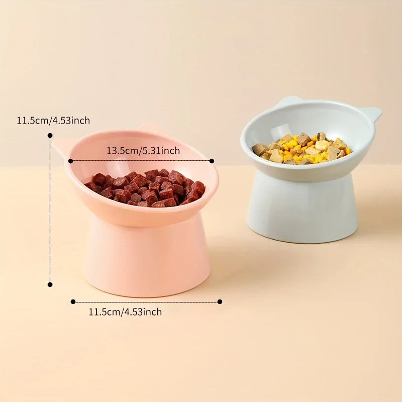 Kawaii Cat Food Bowl πΎπ | Anti-Vomiting & Spine-Friendly for Flat-Faced Fur Babies π±π₯£ | Dishwasher Safe Delight!
