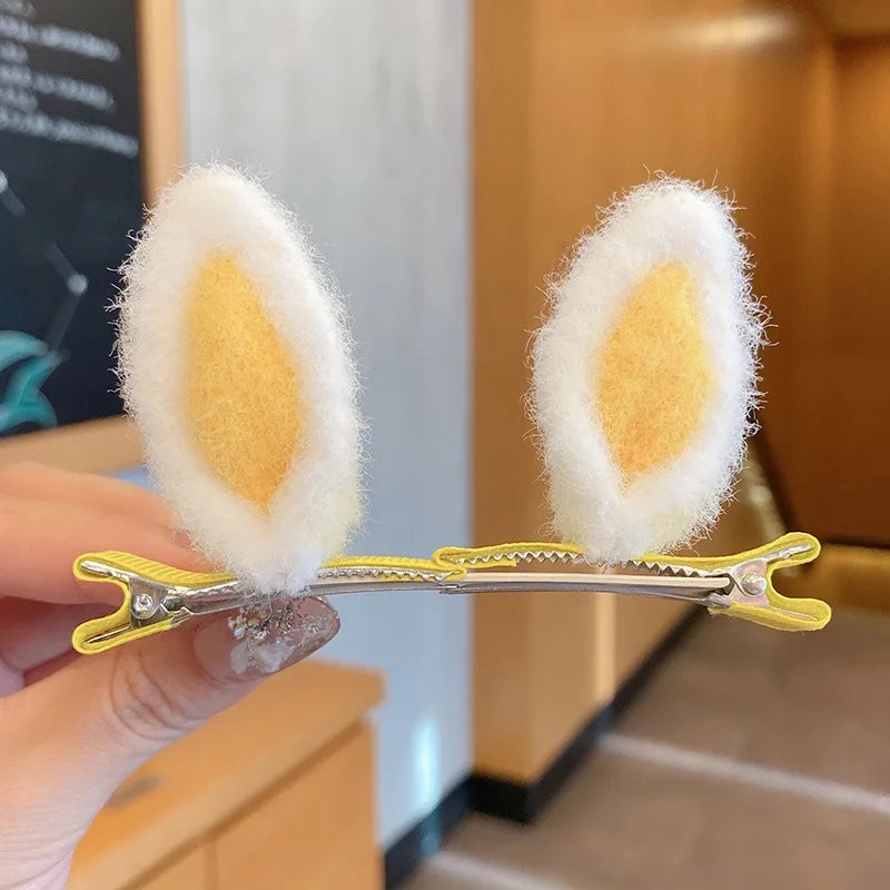 π°β¨ Adorable Bunny Ears Hair Clips Set - Handmade Baby Girl Accessories! ππ