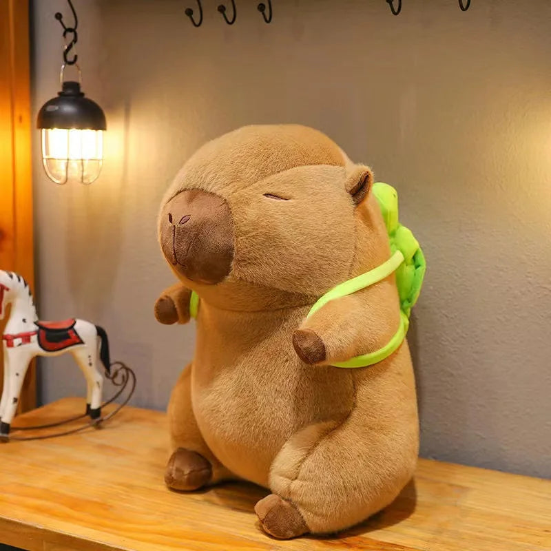 Adorable Capybara Plush Toy πΈ | Soft Stuffed Animal with Lotus Flower π | Perfect Gift for Kids π | Kawaii White-face Monkey Doll π