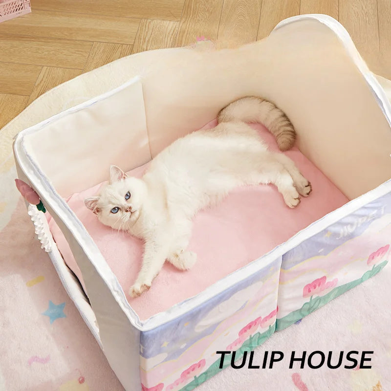 Cuddly Critter Cave πΎβ¨ Foldable Pet Haven for Tiny Tails πΆπ±