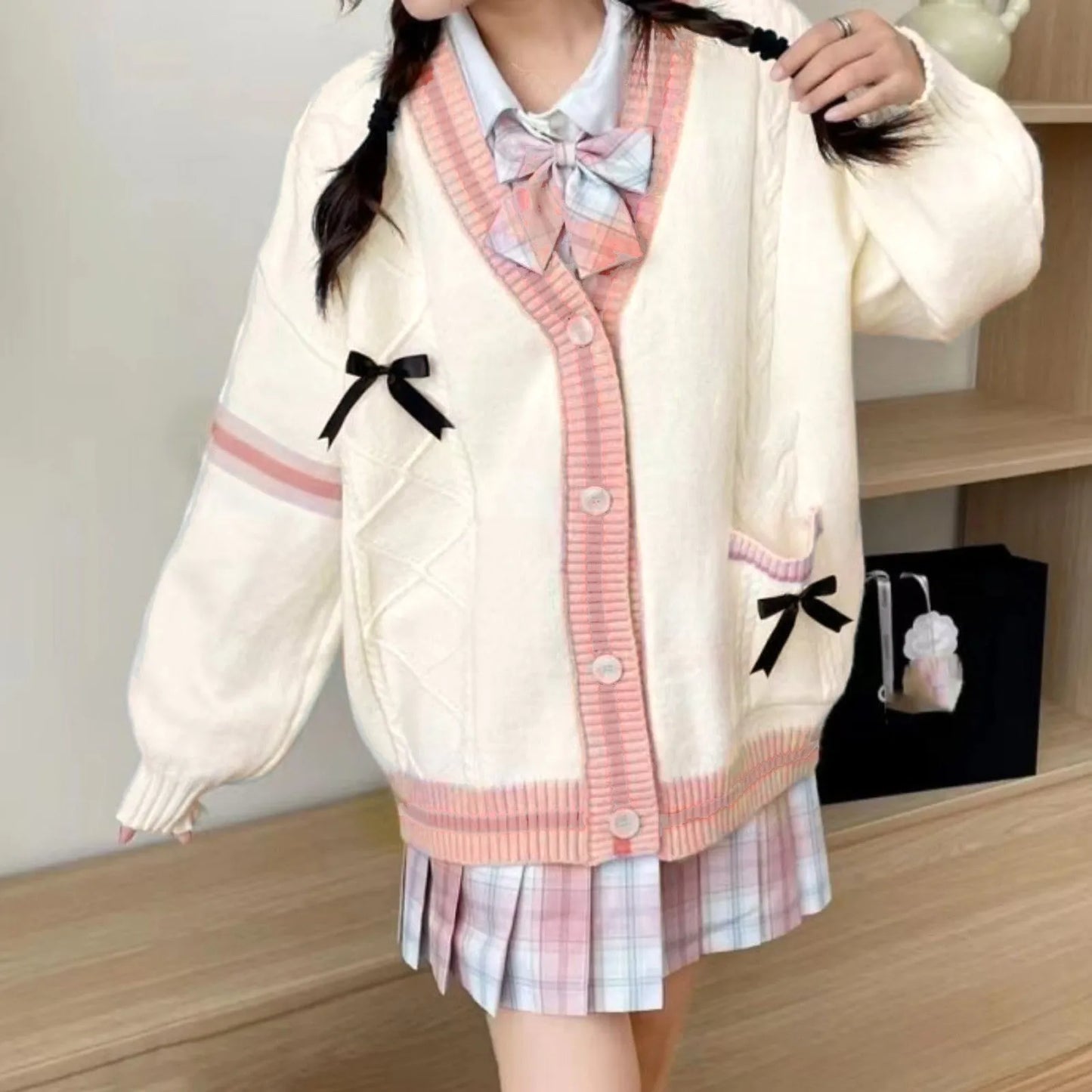 Kawaii Bow Cardigan πΈβ¨ | Cozy Knitwear for Autumn & Winter ππ | Stylish Women's Outerwear