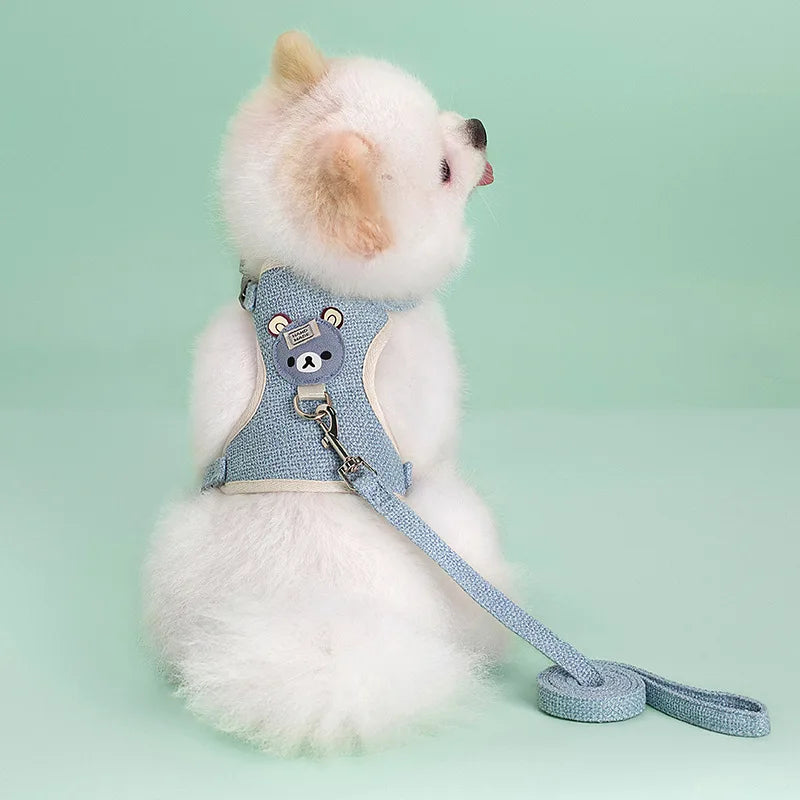 β¨ Adorable Adjustable Pet Harness & Lead Set πΎπ Perfect for Outdoor Adventures with Your Furry Friend! ππΆπ±