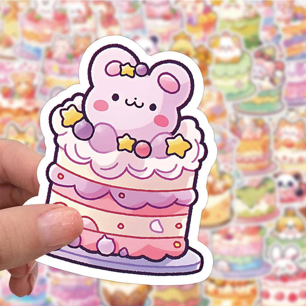 Kawaii Animal Cartoon Stickers π | 10/30/60pcs Cute Aesthetic Decor for Laptops, Notebooks & More πΎβ¨