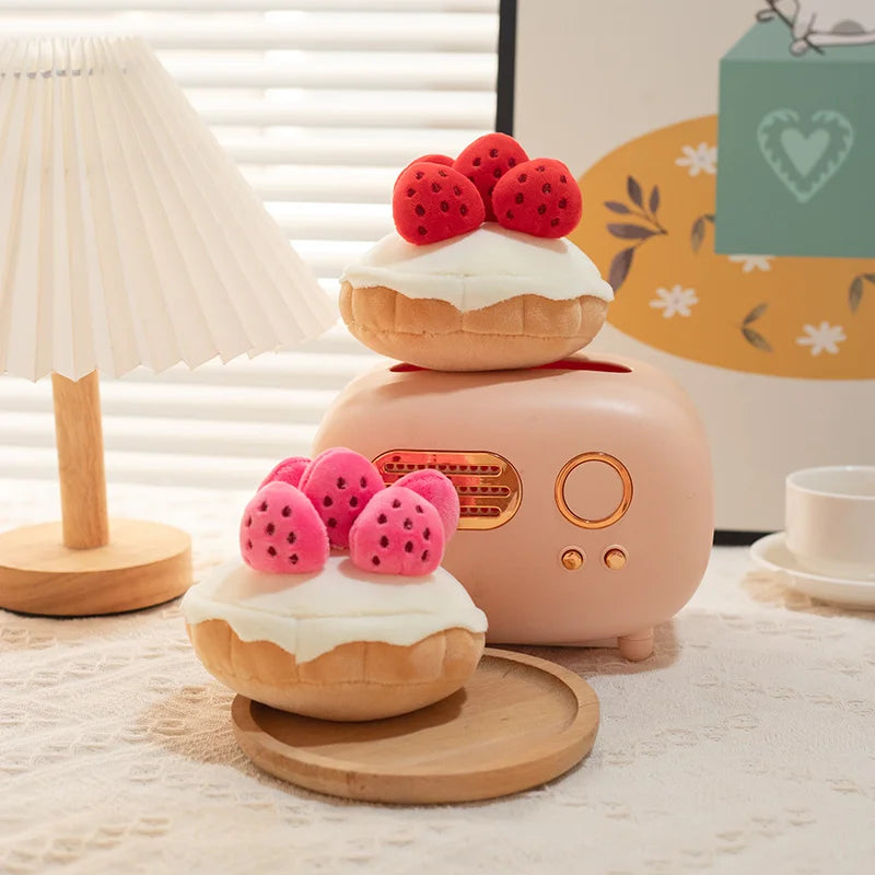 π° Strawberry Muffin Plushie Delight π Squishy Snack Buddy for Kids & Parties! π