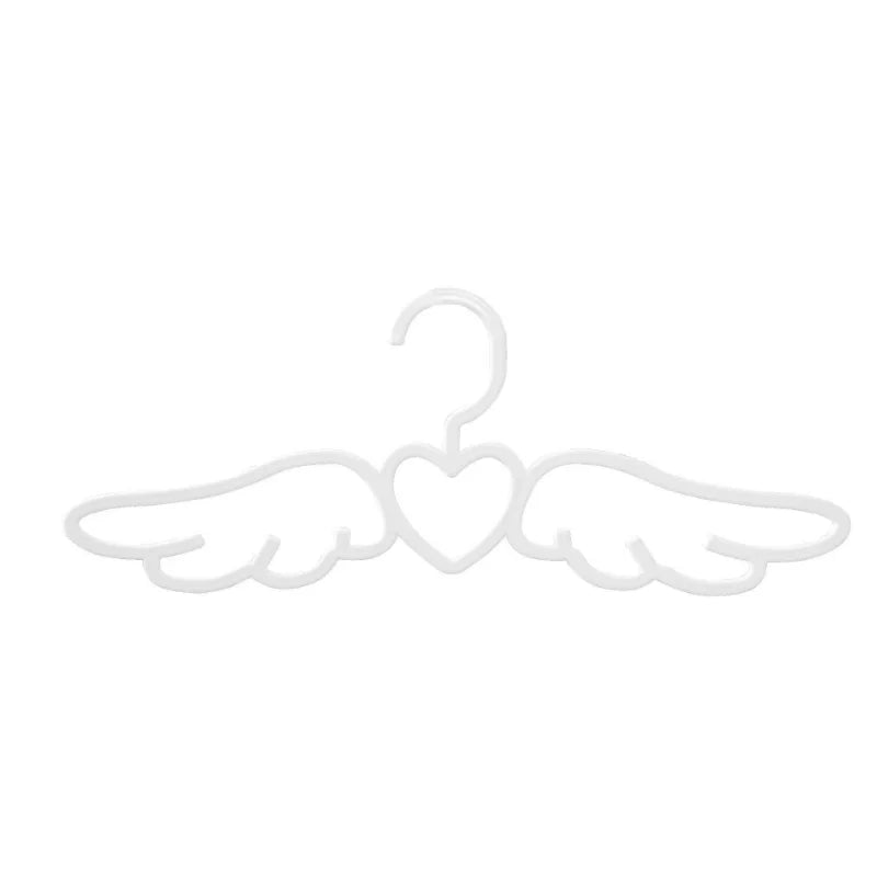 Kawaii Angel Wings Hangers 🌈✨ - Adorable Heart-Shaped Wardrobe Organizers for Stylish Kids' Rooms 💖👗