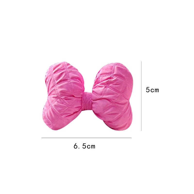 Kawaii Puff Bow Car Decor πβ¨ | Adorable Light Luxury Fabric Accessories for Your Auto Interior! ππ