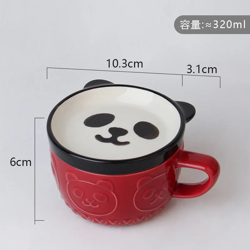 Kawaii Cat Coffee Mug βοΈπ± - Cute Ceramic Cup with Lid for Breakfast & Milk! πΈπ
