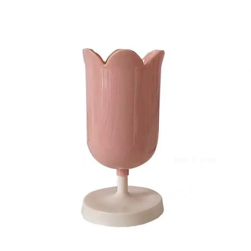 Kawaii Tulip Flower Pen Holder π·β¨ Cute Cartoon Storage for Students & Office βοΈπ
