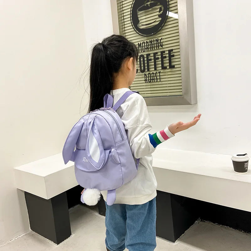 Kawaii Bunny Backpack πβ¨ - Adorable Lightweight School Bag for Kids π°π - Perfect for Kindergarten!