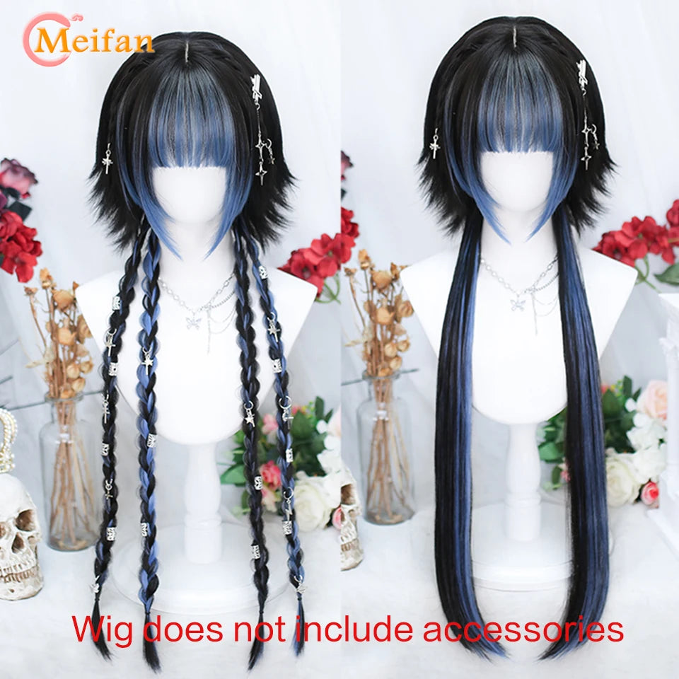 Kawaii Ombre Pink & Blonde Long Straight Wig πβ¨ - Cute Lolita Cosplay Hair for Parties & Halloween! πΈπ€