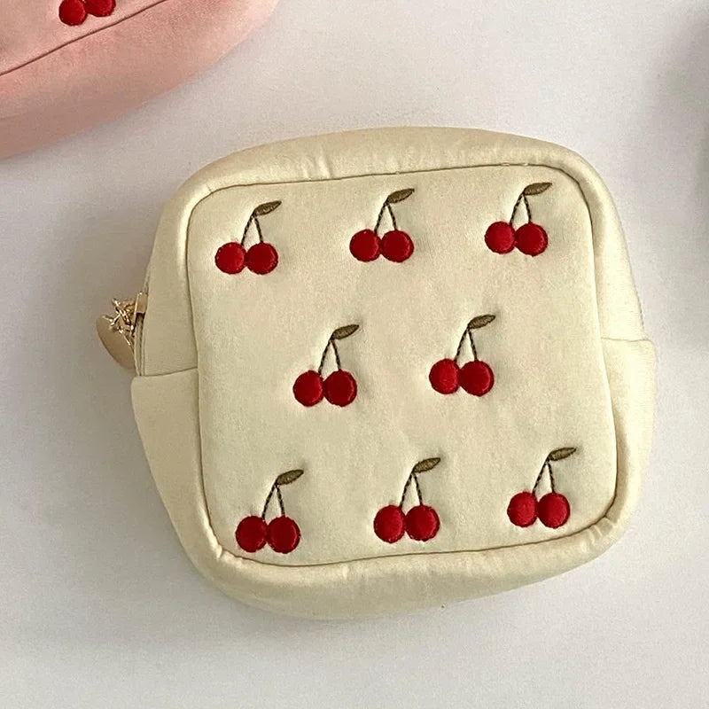 Kawaii Cosmetic Organizer Bag π | Cute Sanitary Pad & Makeup Holder πΈ | Portable & Washable Storage for Girlsβ¨