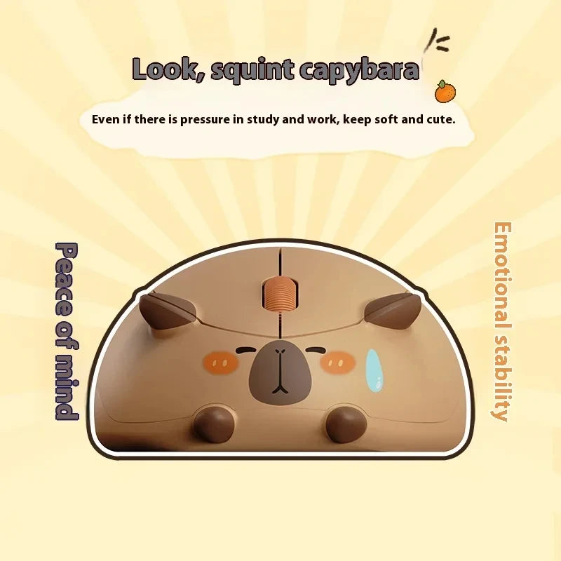 Kawaii Capybara Wireless Mouse πΎβ¨ | Cute Portable Mute 2.4G USB Mice for Desktop & Laptop π» | Perfect Gift for Office Girls π