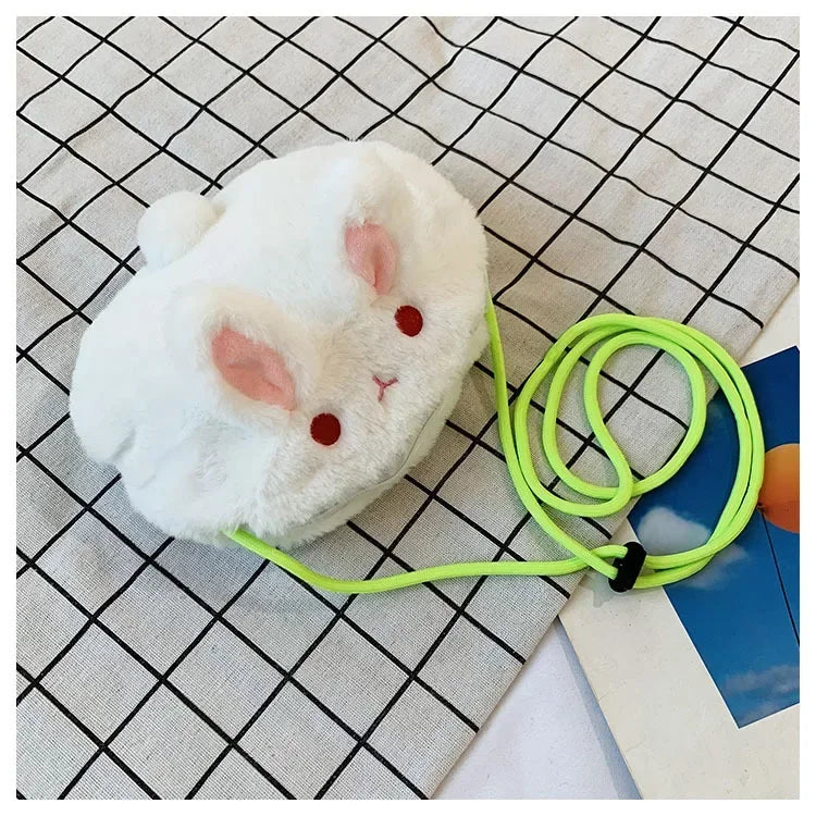 Kawaii Plush Rabbit Crossbody Bag π°β¨ Cute & Cozy Messenger Purse for Kids!