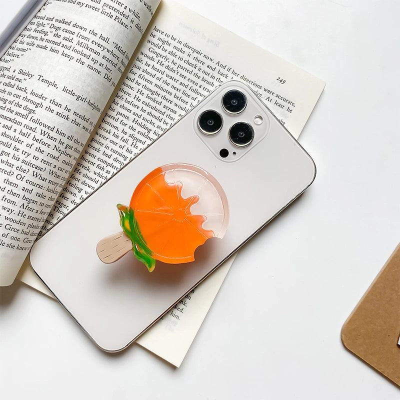 Kawaii 3D Fruit Popsicle Phone Grip Tok ππ | Cute Stand Holder for iPhone & Samsung ππ±