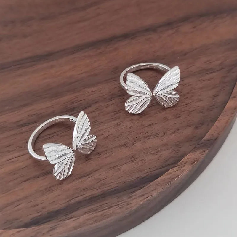 β¨ Kawaii Irregular Butterfly Ring π¦ | Handmade 925 Sterling Silver Cocktail Ring for Women π | Perfect Party & Christmas Gift! π