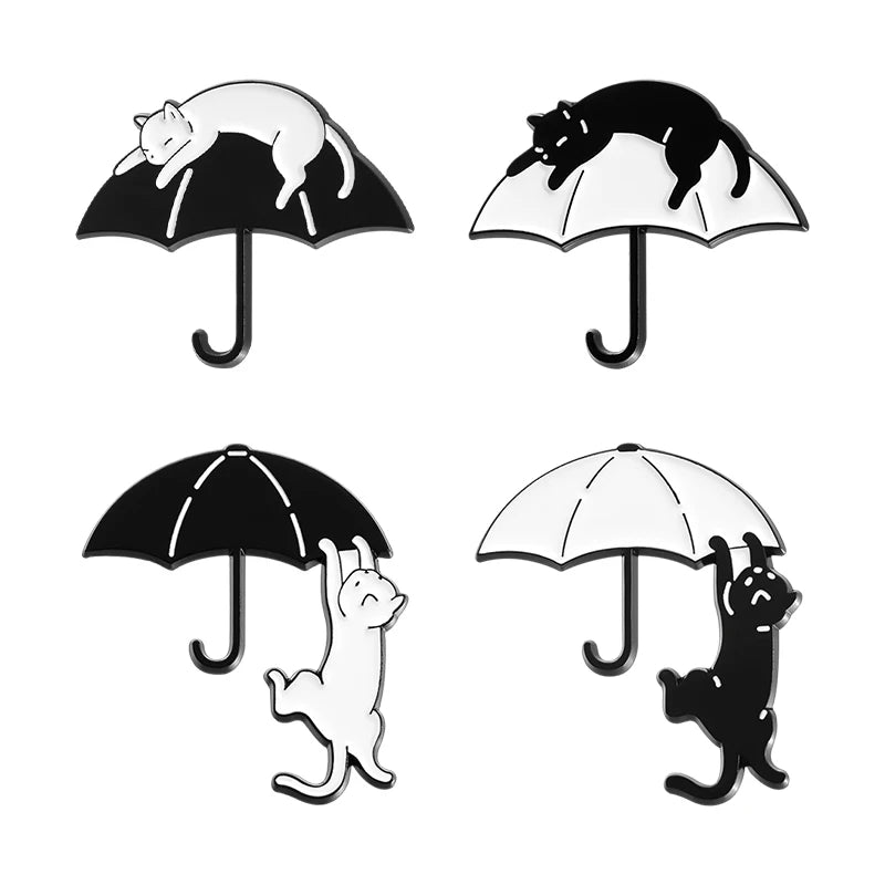 Kawaii Animal Brooch Set πΎβ¨ Adorable Enamel Pins - Cute Cat & Capybara Metal Accessories for Fashion & Gifts! ππ