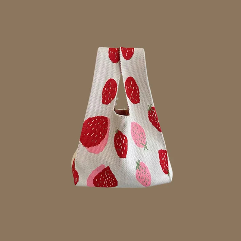 Kawaii Knotted Mini Tote πΈβ¨ | Handmade Knit Wrist Bag for Stylish Shopping & Casual Outings ππ