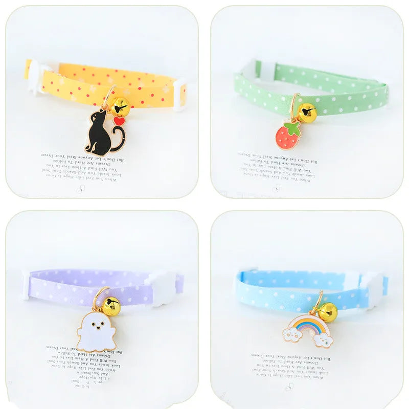 πβ¨ Adorable Adjustable Cat Collar with Bells π - Cute Avocado Pendant for Your Furry Friend πΎπ