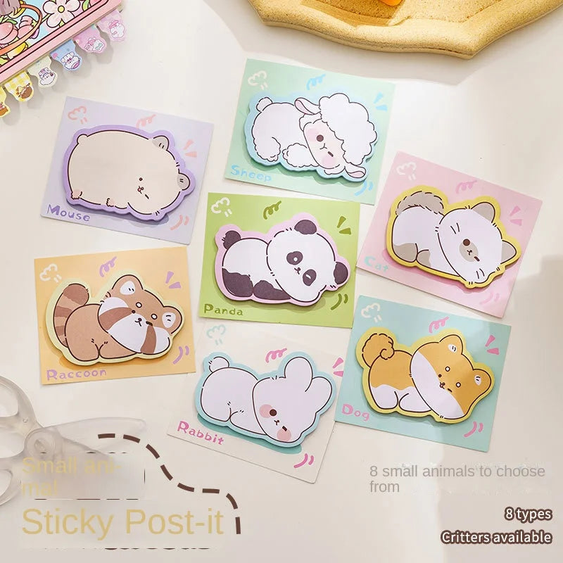 πΎ Adorable Animal Memo Pads π» Cute Cartoon Sticky Notes for Fun School Supplies π