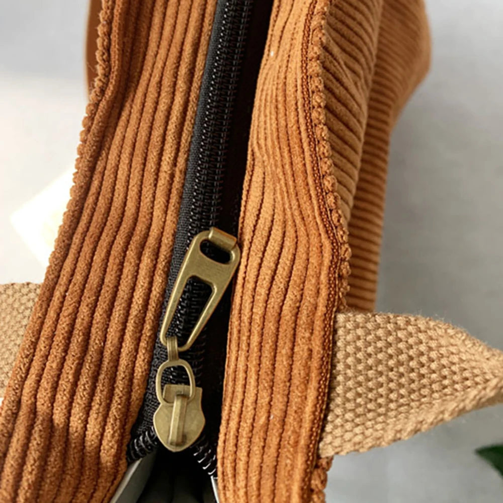 Charming Corduroy Cutie πβ¨ Large Tote for Stylish Adventures! ππΌ - Pixie Quill