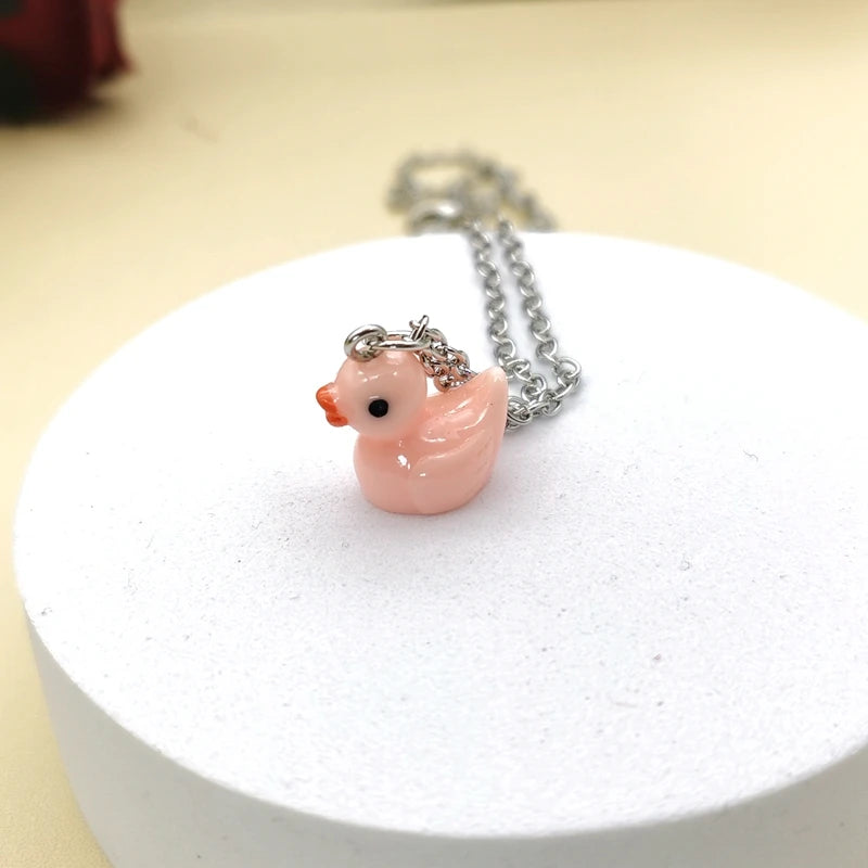 Kawaii Yellow Duckie Pendant Necklace π¦β¨ - Cute Handmade Choker for Girls & Women! π₯π