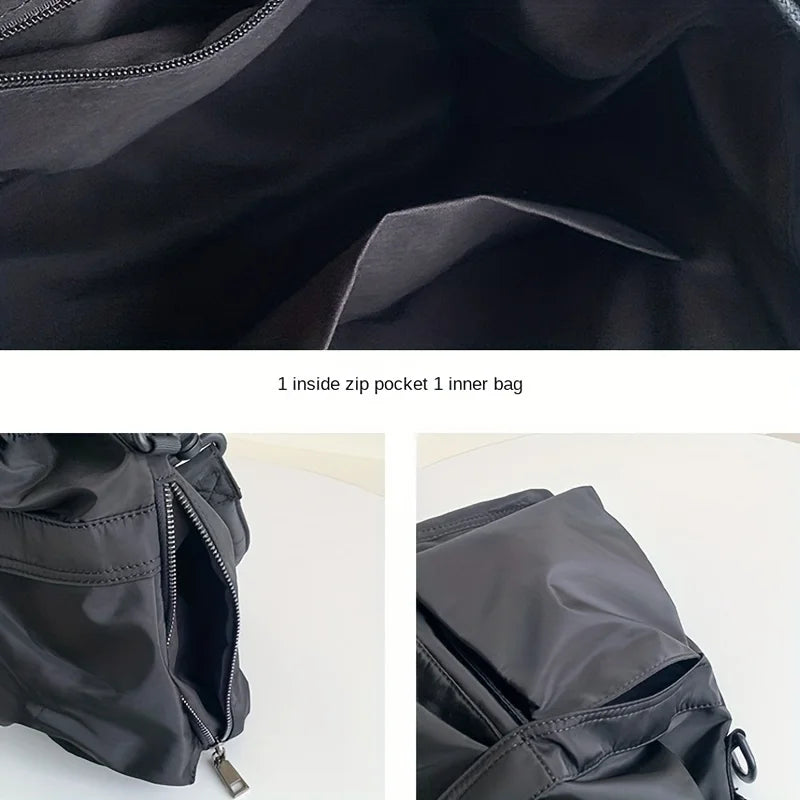Kawaii Nylon Shoulder Bag πβ¨ | Waterproof & Versatile Large Tote | Adorable Crossbody for Daily Adventures ππ