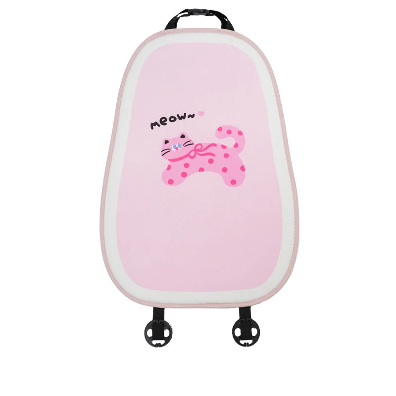 Cute Pink Heart-Shaped Plush Car Neck Pillow 💖✨ | Kawaii Headrest Cushion for Girly Car Decor 🚗💕