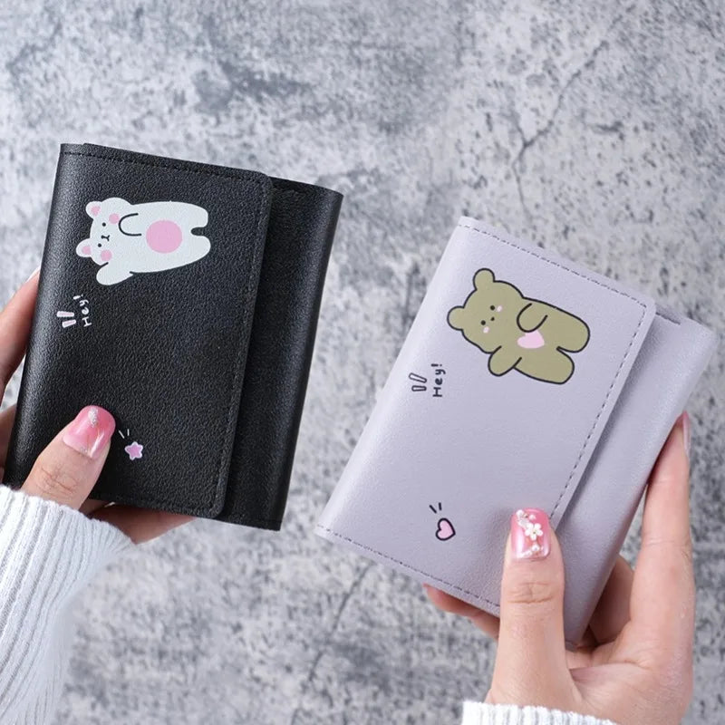 π Adorable Mini Wallet for Trendy Girls πΈ Cute Cartoon Coin Purse with ID & Card Holder π Perfect for School! πβ¨
