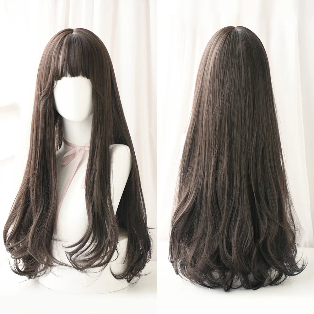 Kawaii Blonde Cosplay Wig πβ¨ | Wavy Synthetic Hair with Bangs for Daily & Party Looks π