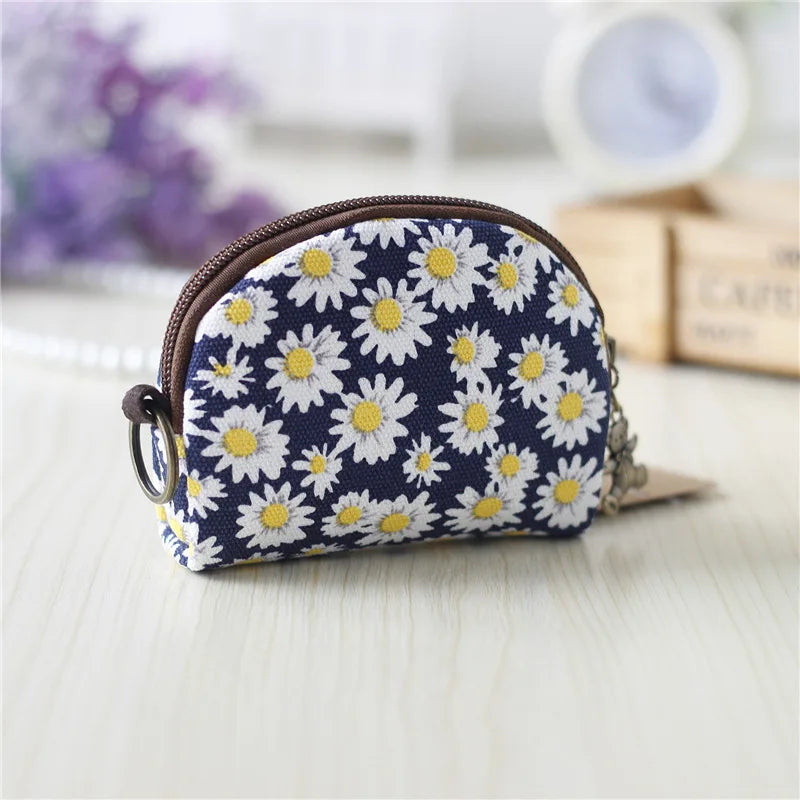 Kawaii Canvas Cartoon Keychain Wallet πβ¨ | Adorable Mini Card & Coin Purse for Kids & Ladies ππ