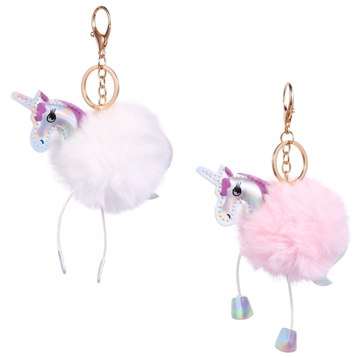 Kawaii Plush Unicorn Keychain πβ¨ - Adorable Bag Pendant & Alloy Accessory for Your Backpack! π¦π