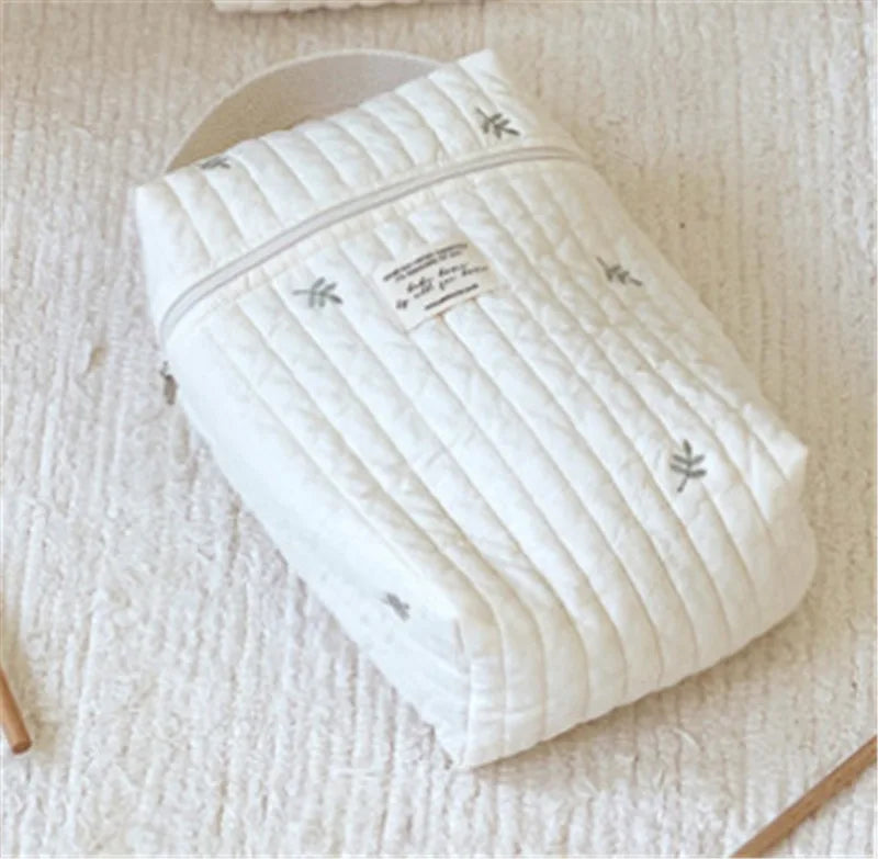 Kawaii Custom Name Mommy Bag πΈβ¨ Cute Multifunctional Baby Carriage Hanging Bag with Embroidery π Mother & Baby Essentials!